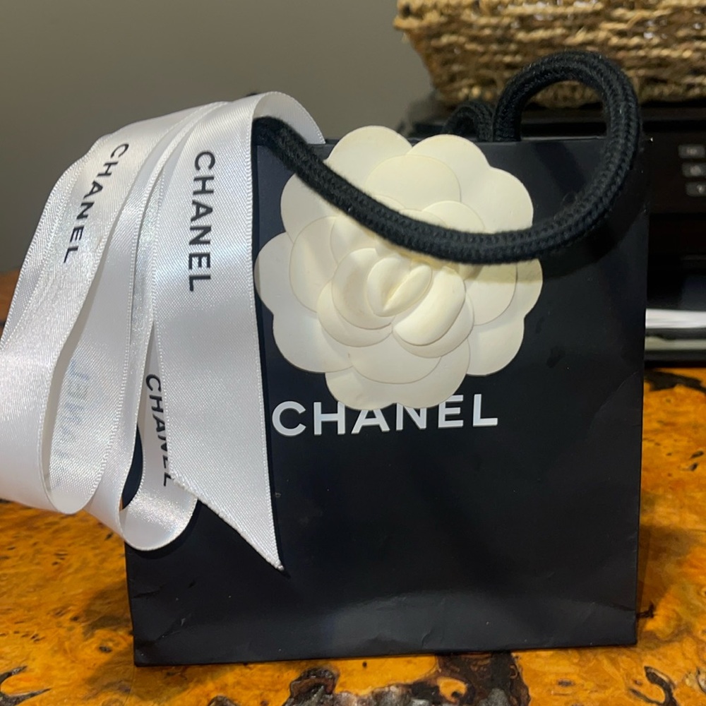 Chanel mini shopping bag with camilla and ribbon